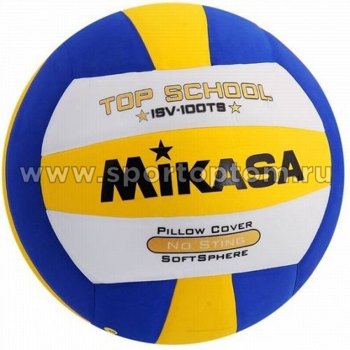 Мяч волейбольный MIKASA  любительский  клееный ISV 100TS-5 Бело-сине-желтый