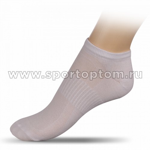 Носки спортивные укороченные хлопок ЛВ18 Белый