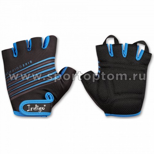 Перчатки велосипедные мужские INDIGO  SB-01-1575 Черно-синий