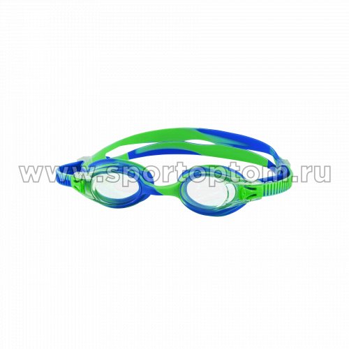 Очки для плавания детские INDIGO GRESSI IN350 Сине-зеленый