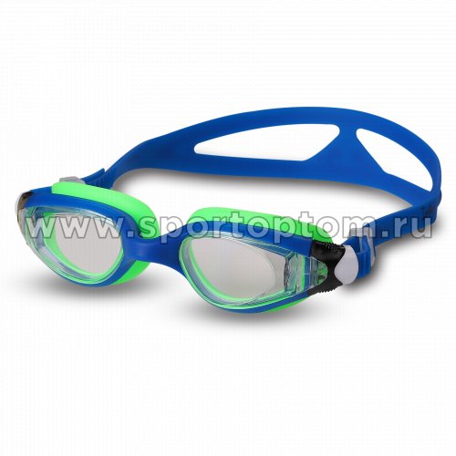 Очки для плавания детские INDIGO NEMO  GS16-1 Сине-салатовый