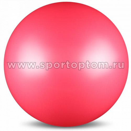 Мяч для художественной гимнастики силикон Металлик 300 г AB2803 15 см Розовый