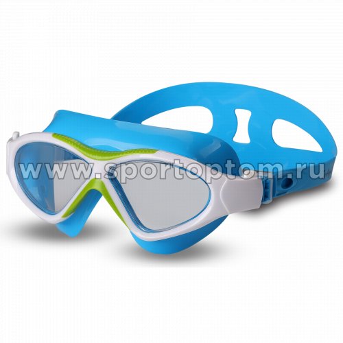 Очки для плавания (полумаска) детские INDIGO CARP  GL2J-7 Бело-Голубой
