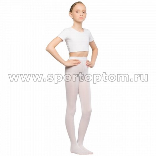 Колготки детские для танцев и балета MAYA 50 den КМ №1 (98-110) Белый 