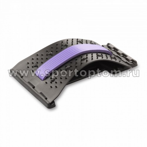 Массажер Платформа для спины INDIGO YJ-TYQ 40x24x5,5 см Фиолетово-черный