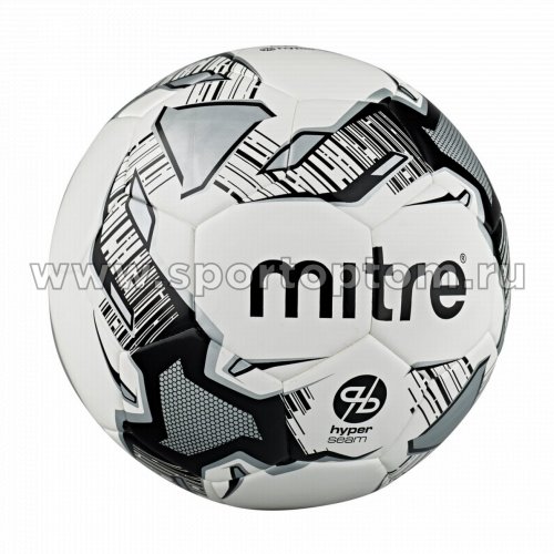 Мяч футбольный №3  MITRE CALCIO HYPERSEAM тренировочный (термопластичный PU) BB1102WBV Бело-черный