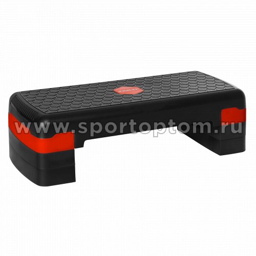 Степ платформа для аэробики 3 уровня INDIGO IN404 Черно-красный