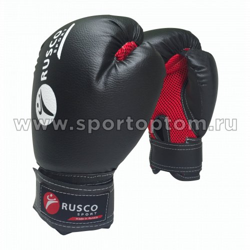 Перчатки боксёрские RUSCO SPORT и/к  RS-18 8 унций Черный