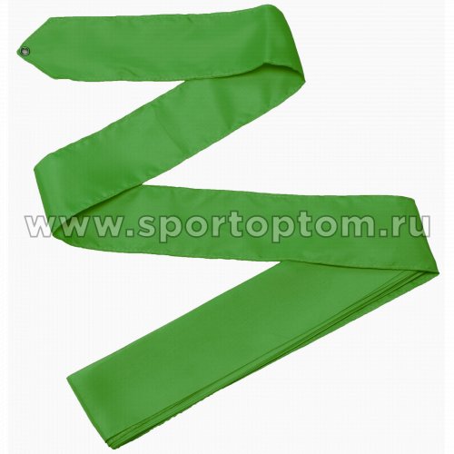 Лента гимнастическая без палочки СЕ1 6,0 м Зеленый