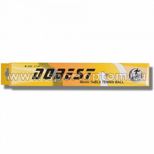 Шарики для настольного тенниса DOBEST 1 звезда 6шт  02-BA 40 мм Белый