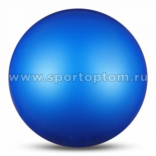 Мяч для художественной гимнастики INDIGO металлик 400 г IN329 19 см Синий  