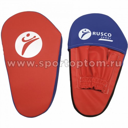 Лапа боксерская  RUSCO SPORT и/к малая (пара) RS-12 Красно-синий