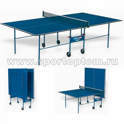 Стол теннисный START LINE OLYMPIC с сеткой  6021 274*152,5*76 см Синий 