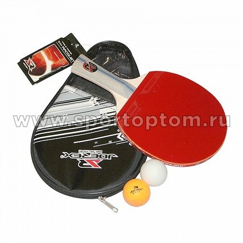 Набор для настольного тенниса JOEREX 3 звезды (1 ракетка, 2 шарика, чехол) 201В JTB