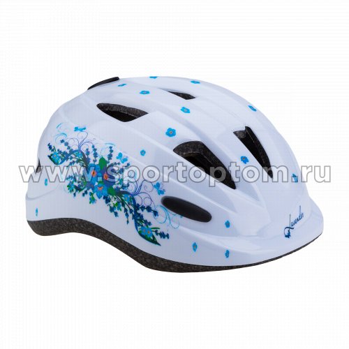 Шлем велосипедный детский с регулировкой Лаванда VSH 7 M (56-58см) Белый