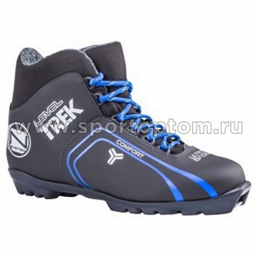 Ботинки лыжные NNN TREK Level3 синтетика TR-280 34 Черный (лого синий)