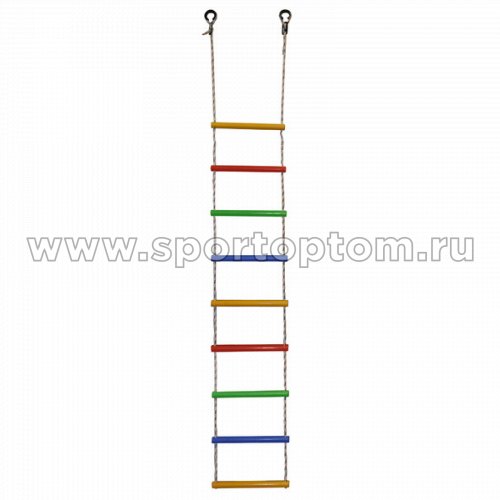 Веревочная лестница 9 перекладин  ЛВ9-3В       200 см Радуга