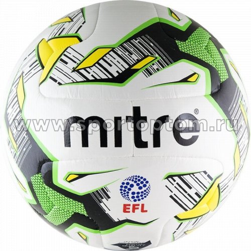 Мяч футбольный №5  MITRE DELTA MATCH тренировочный (термопластичн.PU) BB 1100WHK Бело-зелено-черный