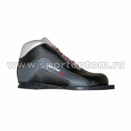 Ботинки лыжные 75 SPINE Х5 натуральная кожа м41 46 Черно-серый