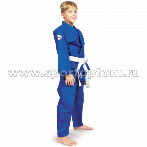 Кимоно  дзюдо Green Hill JUNIOR хлопок куртка 350г/м2,брюки 180г/м2  JSJ-10227 3/160 Синий