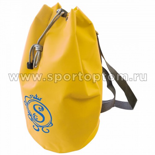 Рюкзак для художественной гимнастики универсальный вензель GPS00051 40*22*22 см Лимонный