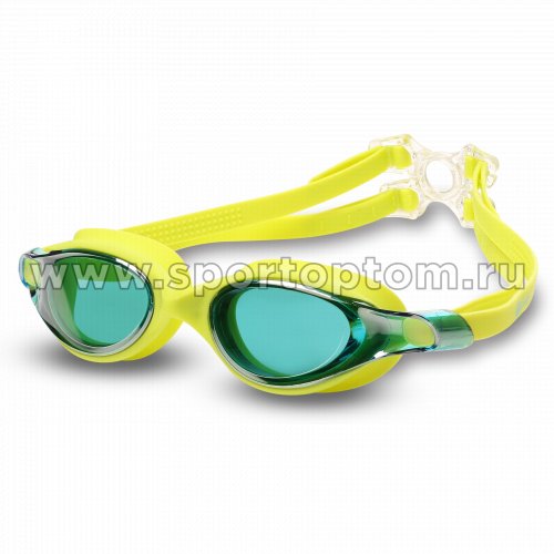 Очки для плавания INDIGO DRAGONFLY зеркальные S999M Салатовый