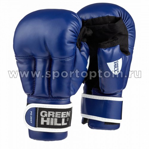 Перчатки для рукопашного боя Green Hill и/к  PG-2047 S Синий 