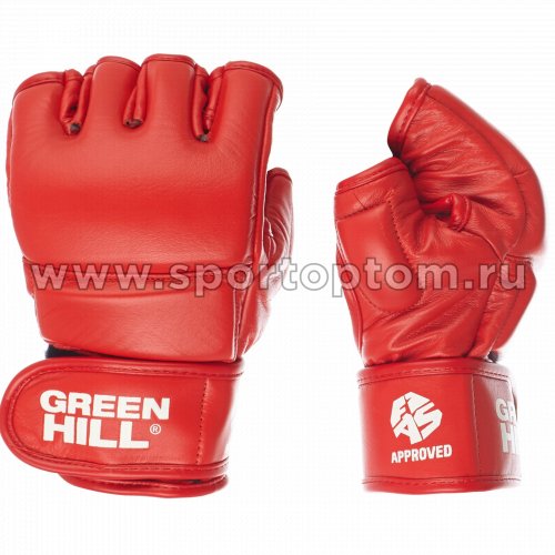 Перчатки для боевого самбо FIAS Approved MMF-0026a L Красный