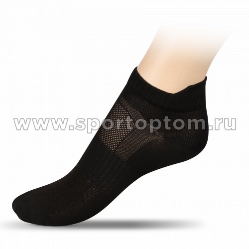 Носки спортивные укороченные полипропилен ЛВ16 Черный