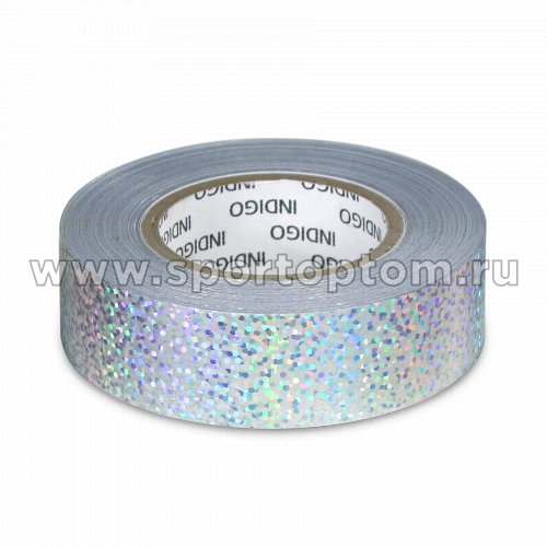 Обмотка для обруча на подкладке INDIGO CRYSTAL (набор обмотка и скотч) IN392 Серебро