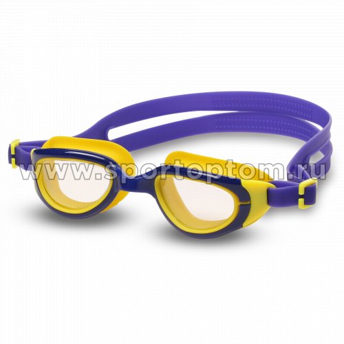 Очки для плавания детские INDIGO BERRY  S2930F Сине-желтый