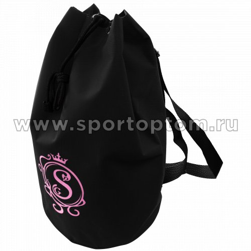 Рюкзак для художественной гимнастики универсальный вензель GPS00051 40*22*22 см Черный