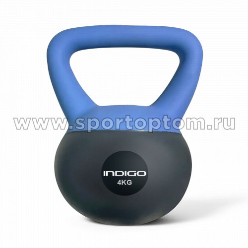 Гиря мягкая INDIGO 4,0кг IN405 4 кг Сине-серый