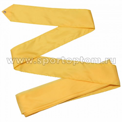 Лента гимнастическая без палочки СЕ1 6,0 м Желтый