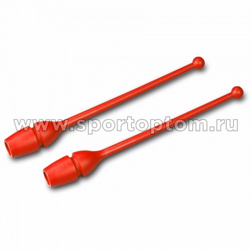 Булавы для художественной гимнастики вставляющиеся AMAYA (термопластик) 320202 41 см Красный