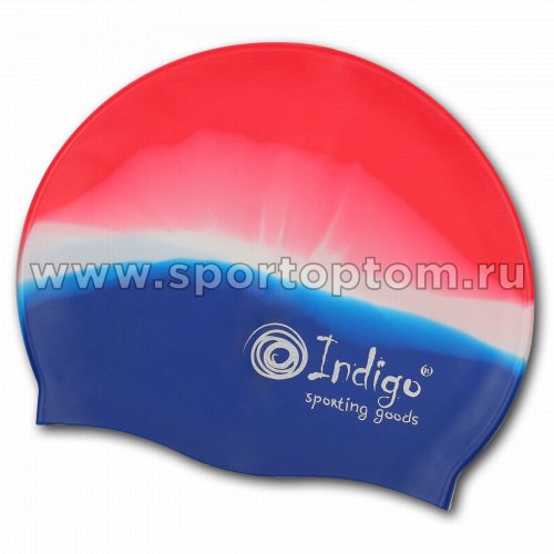 Шапочка для плавания силиконовая INDIGO  110 SC Мультицвет