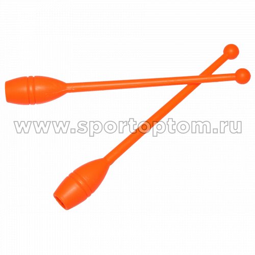 Булавы для художественной гимнастики У717 45 см Оранжевый