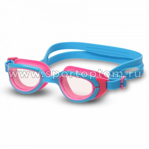 Очки для плавания детские INDIGO BERRY  S2930F Голубо-розовый