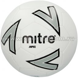 Мяч футбольный №4  MITRE IMPEL тренировочный (термопластичный PU) BB1118WIL Бело-серо-черный