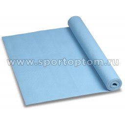 Коврик для йоги и фитнеса INDIGO PVC YG06 173*61*0,6 см Голубой