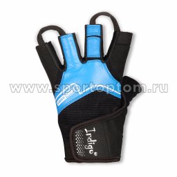 Перчатки для фитнеса мужские INDIGO Хлопок,эластан SB-16-8128 S Черно-синий