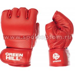 MMF-0026a Перчатки для боевого самбо FIAS Approved (Лицензия FIAS)  р.M КРАСНЫЕ