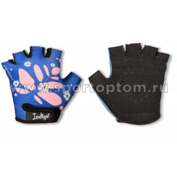 Перчатки вело детские FERN IN322 сине-розовый
