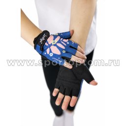 Велоперчатки детские IN322 Сине-розовый 2