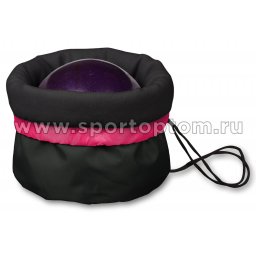 Чехол для мяча гимнастического утепленный INDIGO SM-335 34*24 см Черно-розовый