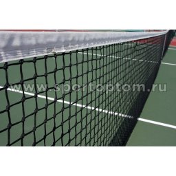 Сетка для большого тенниса (нить 2,5 мм) 12,8*1,05 м Черный