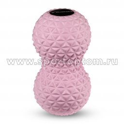 Мячик массажный двойной для йоги IN277  INDIGO Розовый (2)