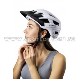 шлем велосипедный IN371 бело-черный 8