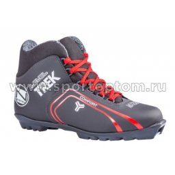 Ботинки лыжные SNS TREK Level2 синтетика TR-277 Черный (лого красный)