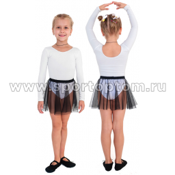 Юбочка гимнастическая сетка INDIGO SM-081 28-30 Черный